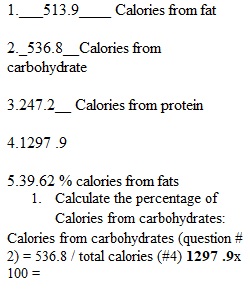 Dietary Analysis Spring 2019_Christopher Wince